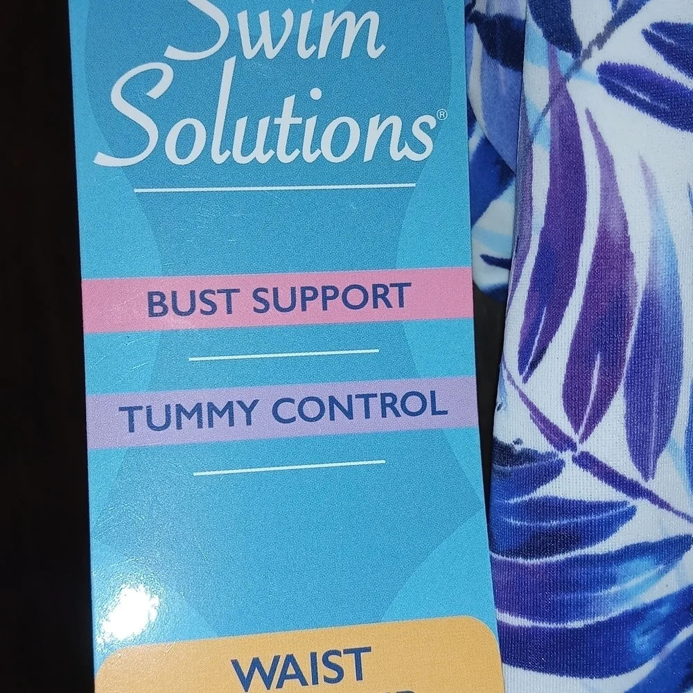 Swim Solutions Strappy One-Piece Swimsuit - Picture 7 of 14